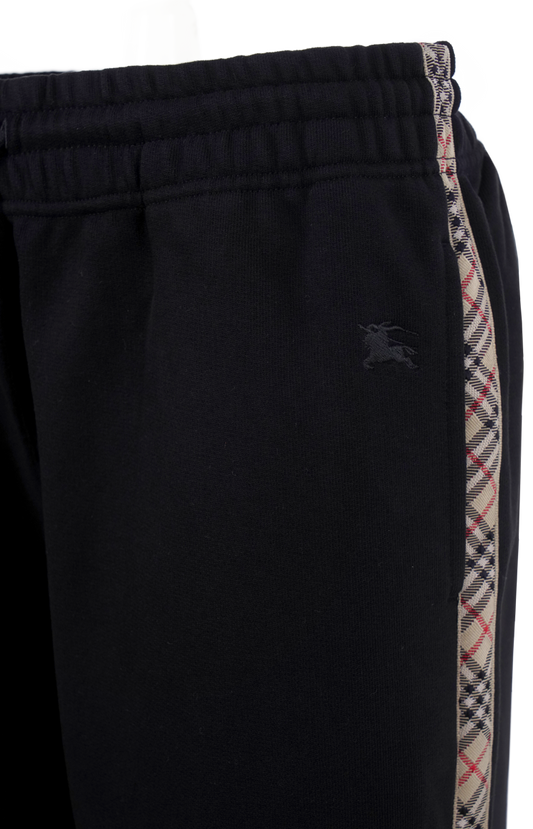 Check Trim Cotton Track Pants
