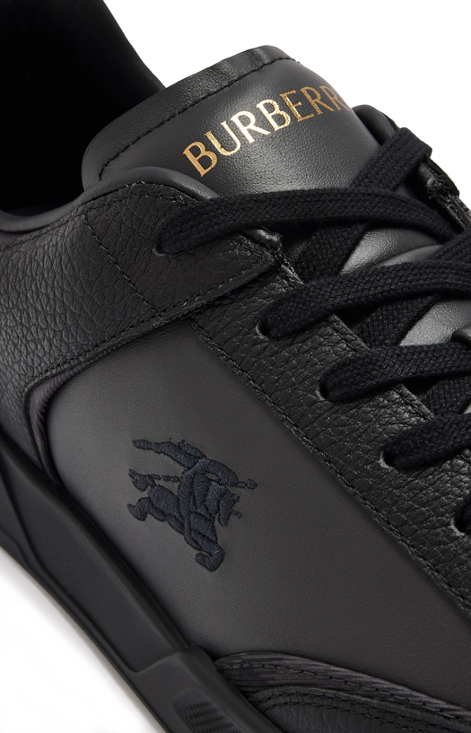 Burberry Leather and Nylon Harrow Sneakers in Black — product photo 4
