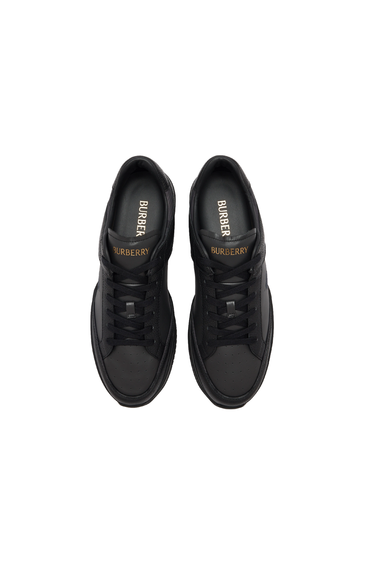 Burberry Leather and Nylon Harrow Sneakers in Black — product photo 2