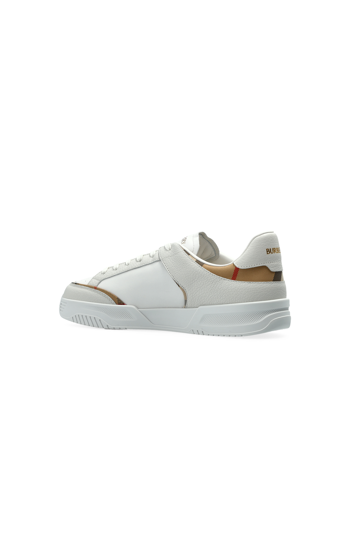 Burberry Leather and Nylon Harrow Sneakers in White — product photo 4