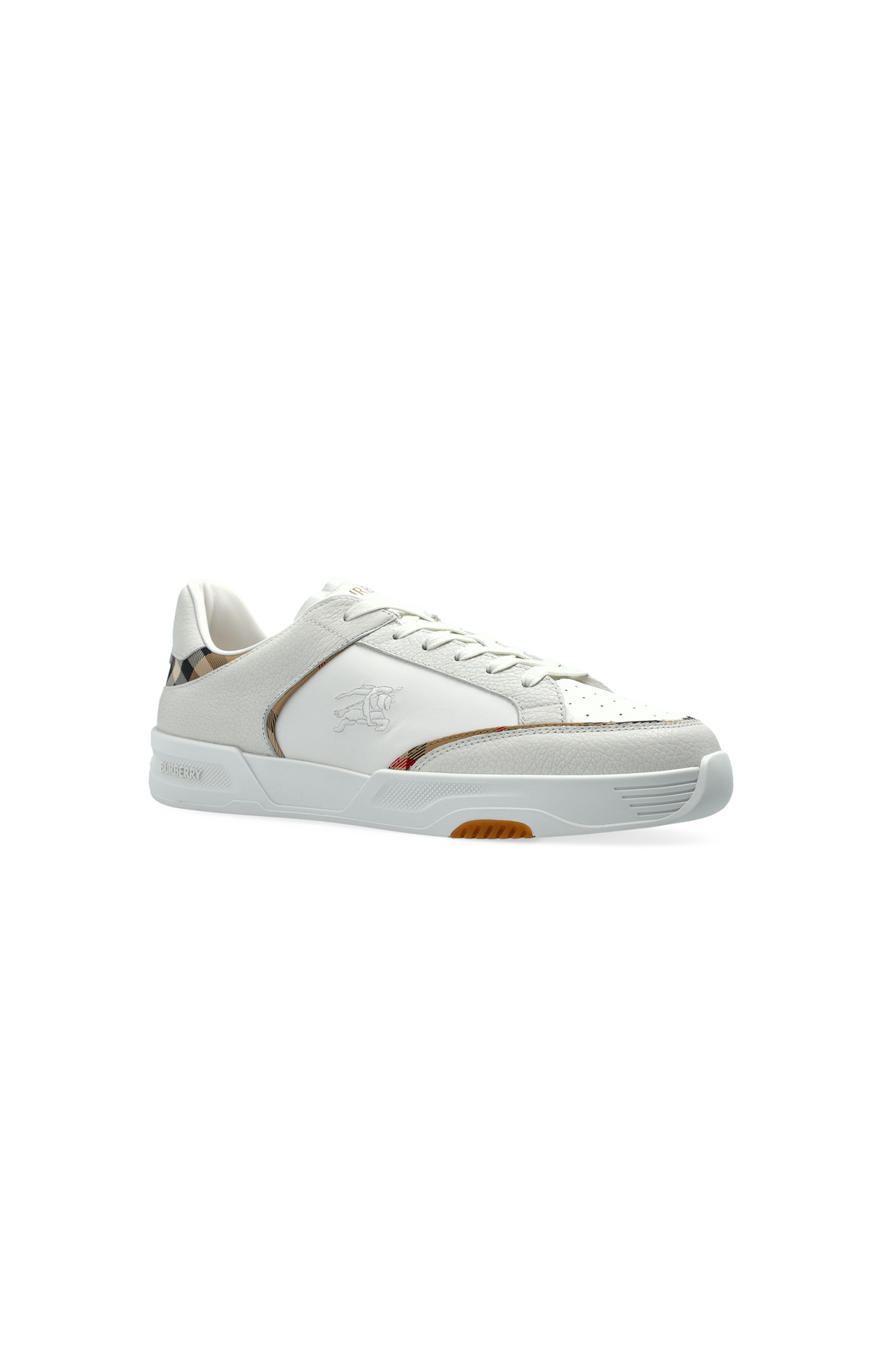 Burberry Leather and Nylon Harrow Sneakers in White — product photo 3