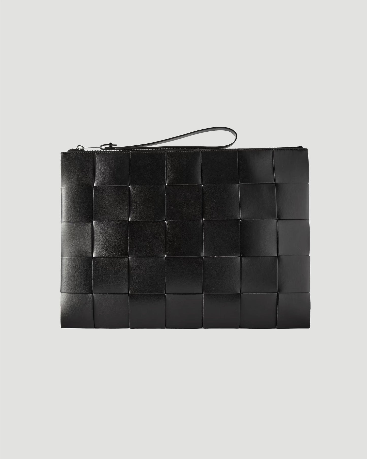 Large Intrecciato Leather Pouch