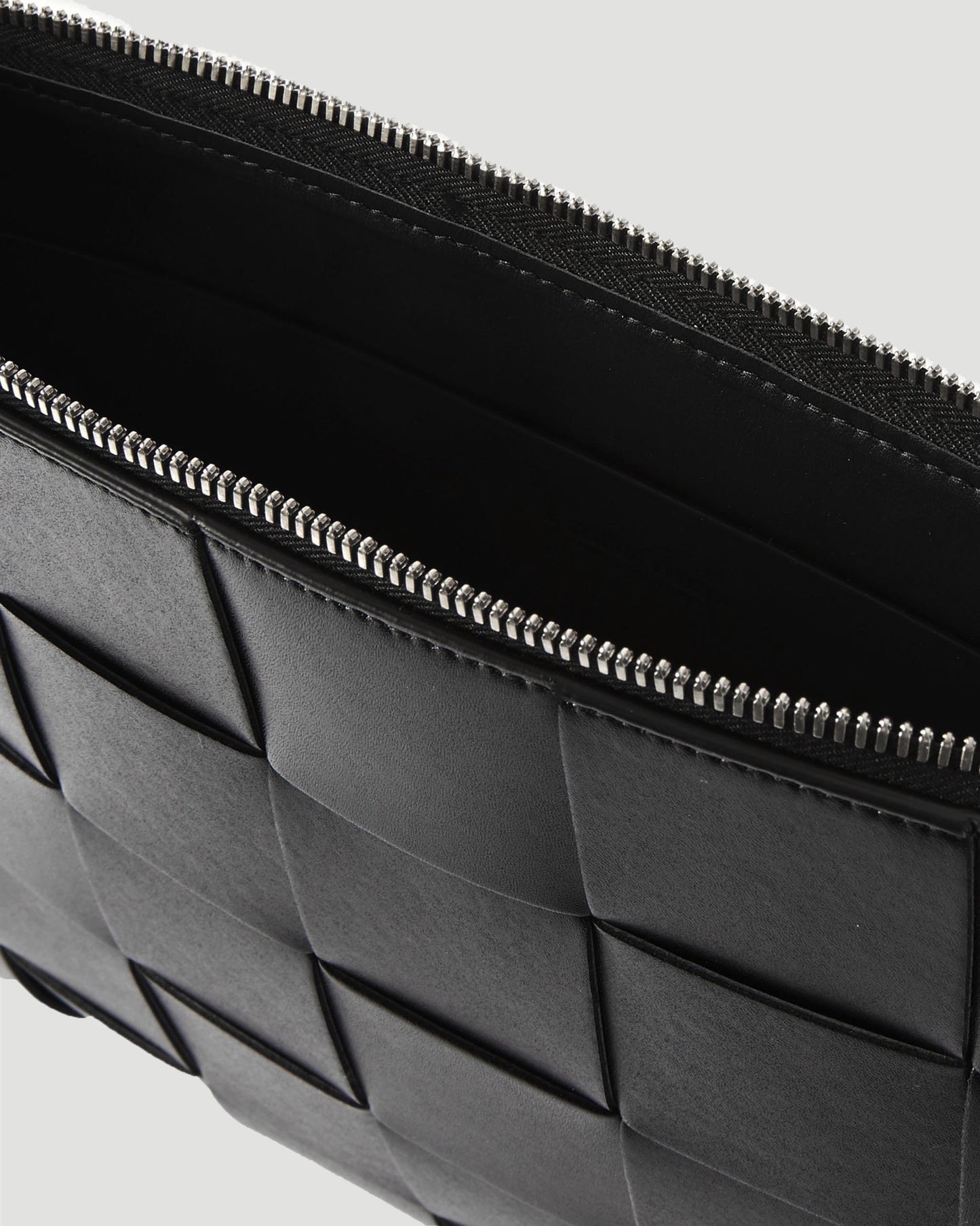 Large Intrecciato Leather Pouch