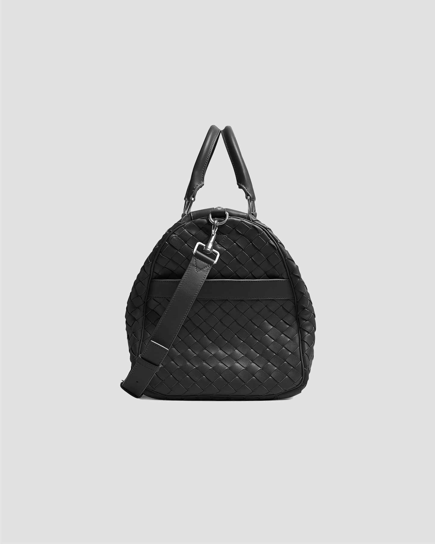 LEATHER TRAVEL BAG IN BLACK