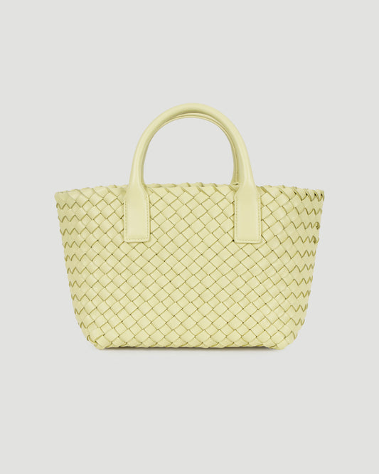 MINI CABAT BAG IN BUTTER GOLD