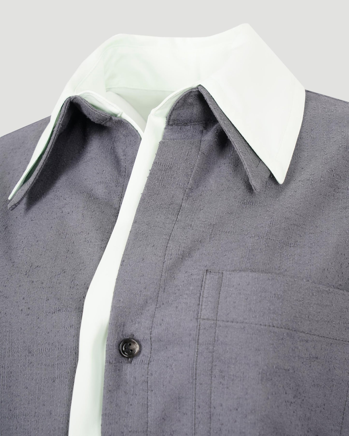 Relaxed Fit Double Layer Cotton Shirt
