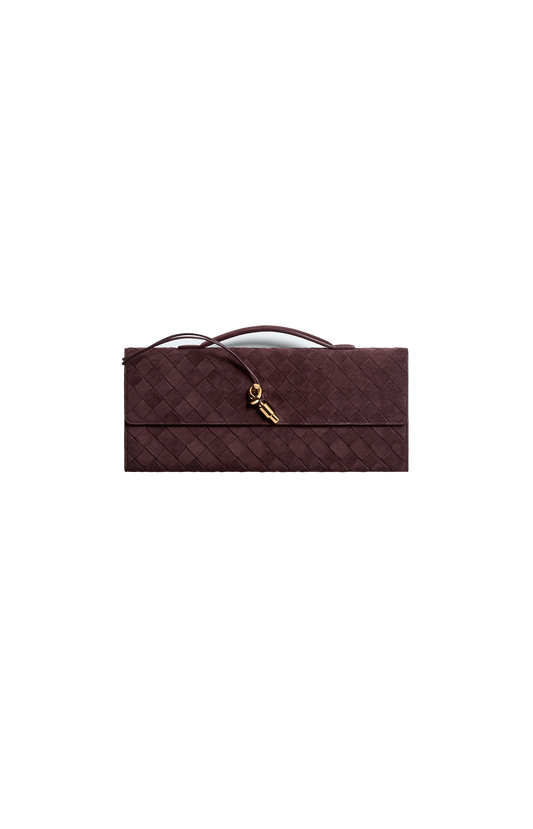 Andiamo Clutch in Mahogany