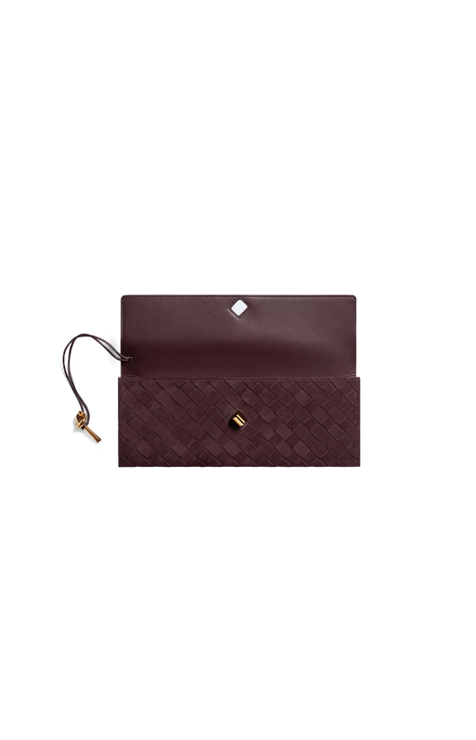 Andiamo Clutch in Mahogany