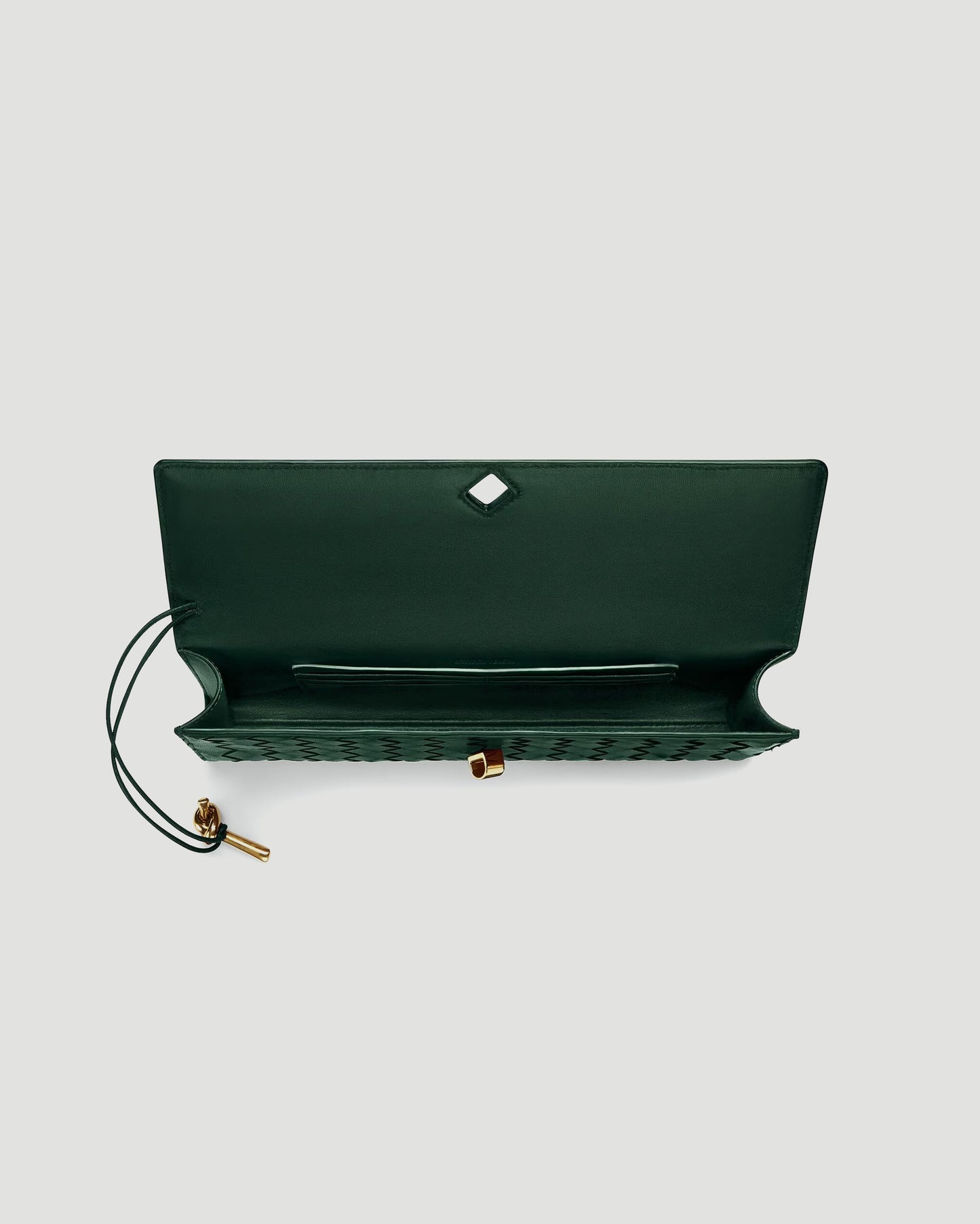 Andiamo Clutch in Emerald Green
