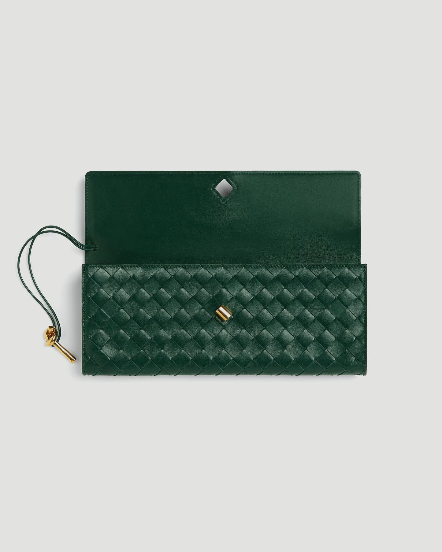 Andiamo Clutch in Emerald Green