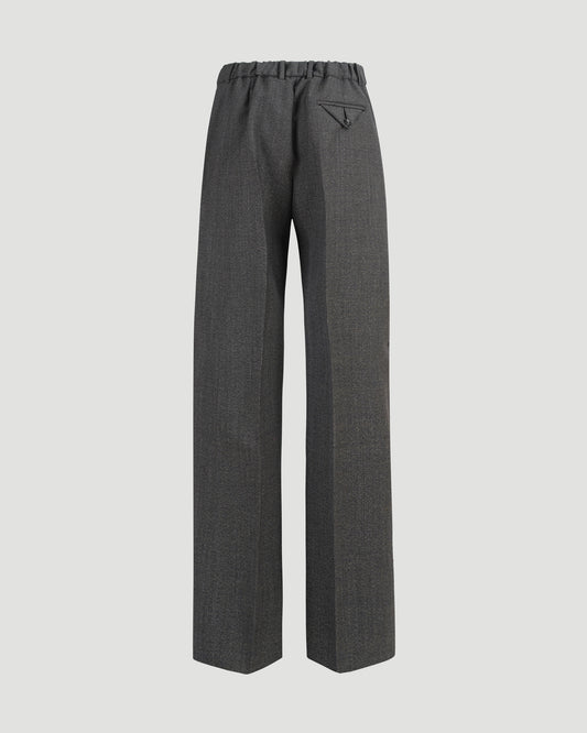 Wool Wide Leg Trousers