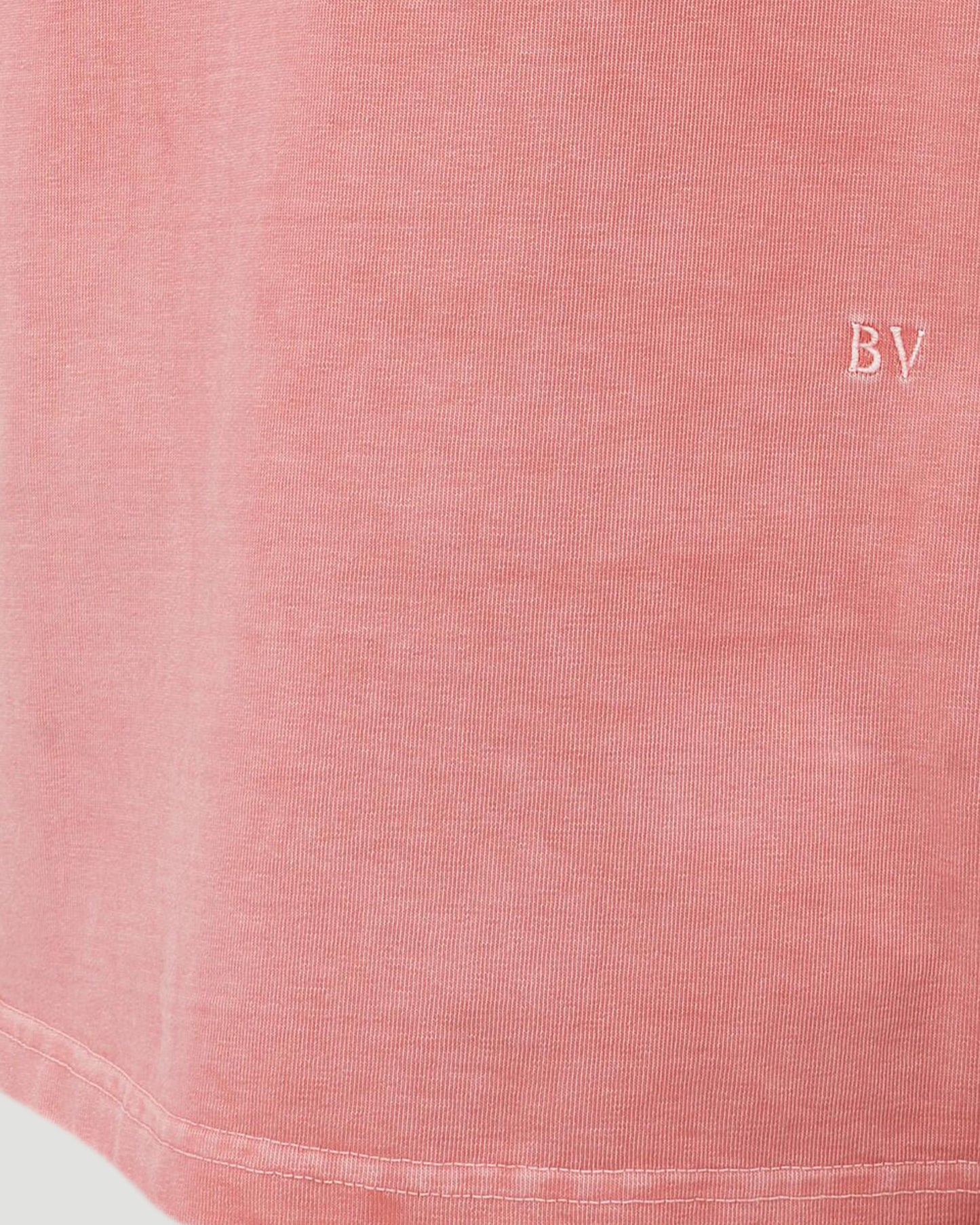 Bottega Veneta Washed Out Jersey Polo Shirt in Pink Lemonade — product photo 3