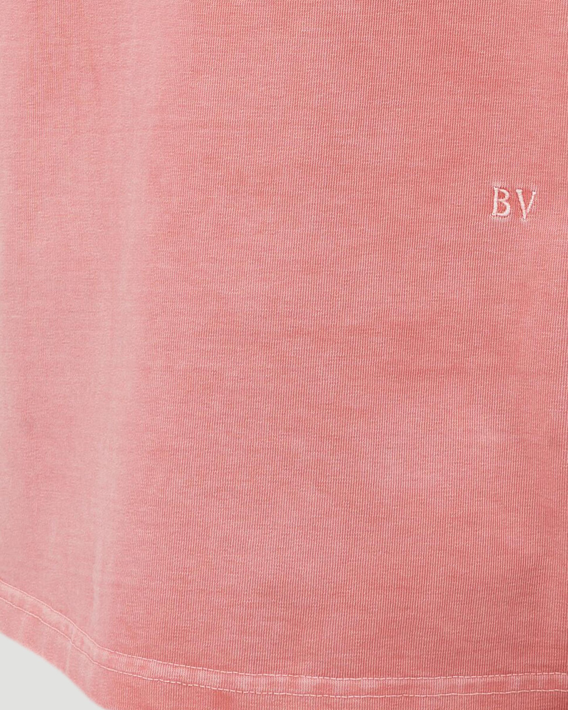Bottega Veneta Washed Out Jersey Polo Shirt in Pink Lemonade — product photo 3