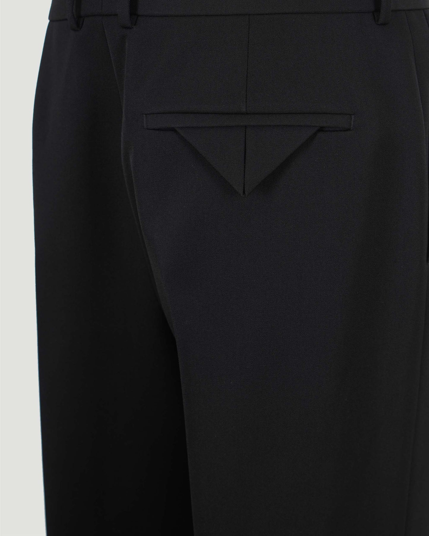 Wool Grain De Poudre Trousers