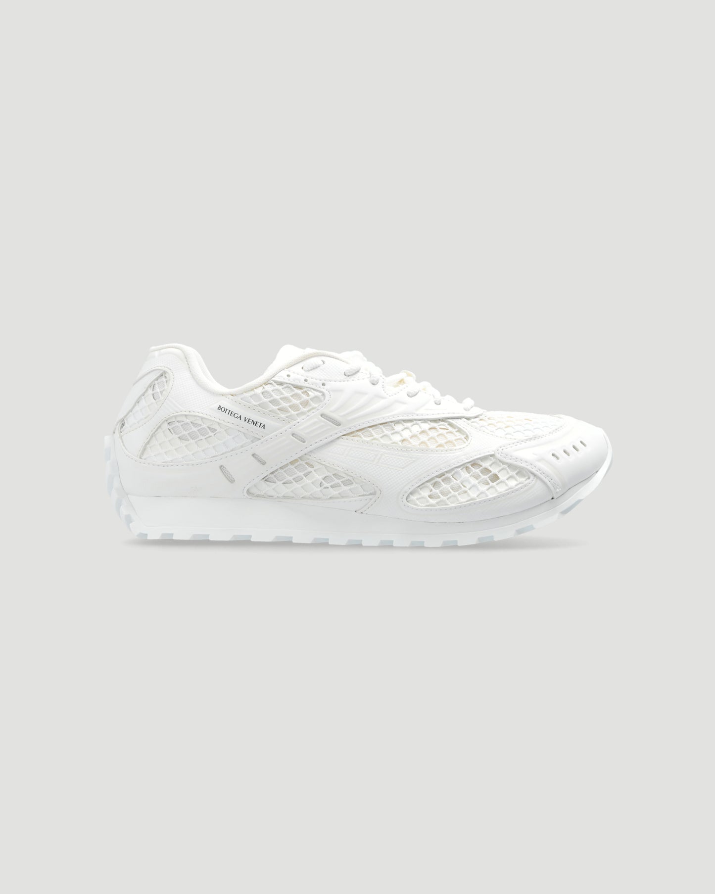 Bottega Veneta Orbit Sneaker in White — front view