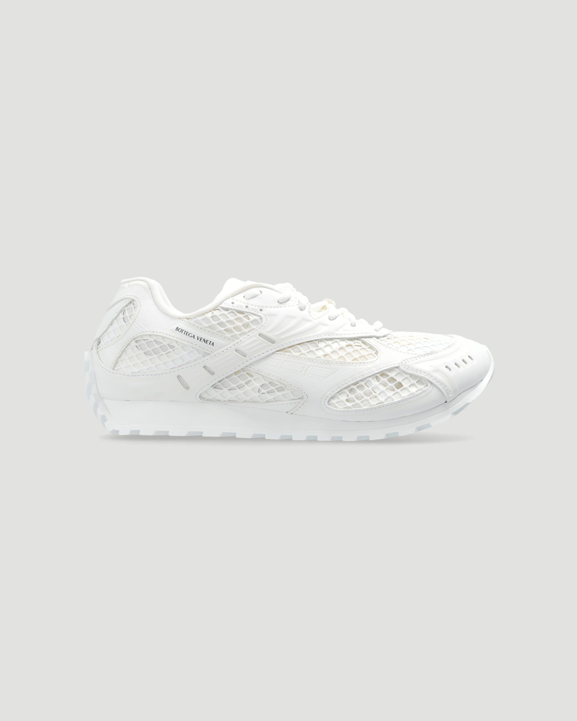Bottega Veneta Orbit Sneaker in White — front view
