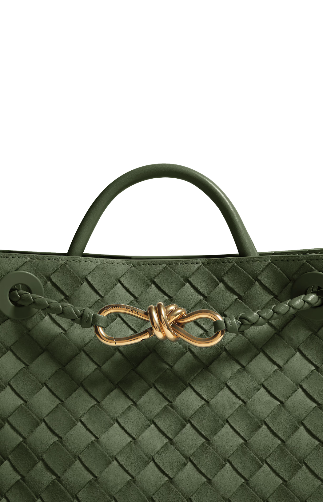 Small Andiamo Bag in Green Tweed