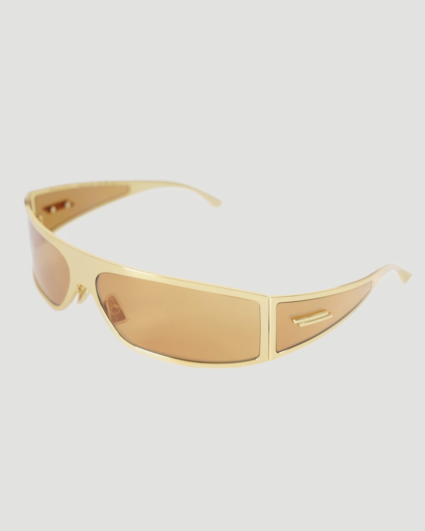 Rectangular sunglasses in gold