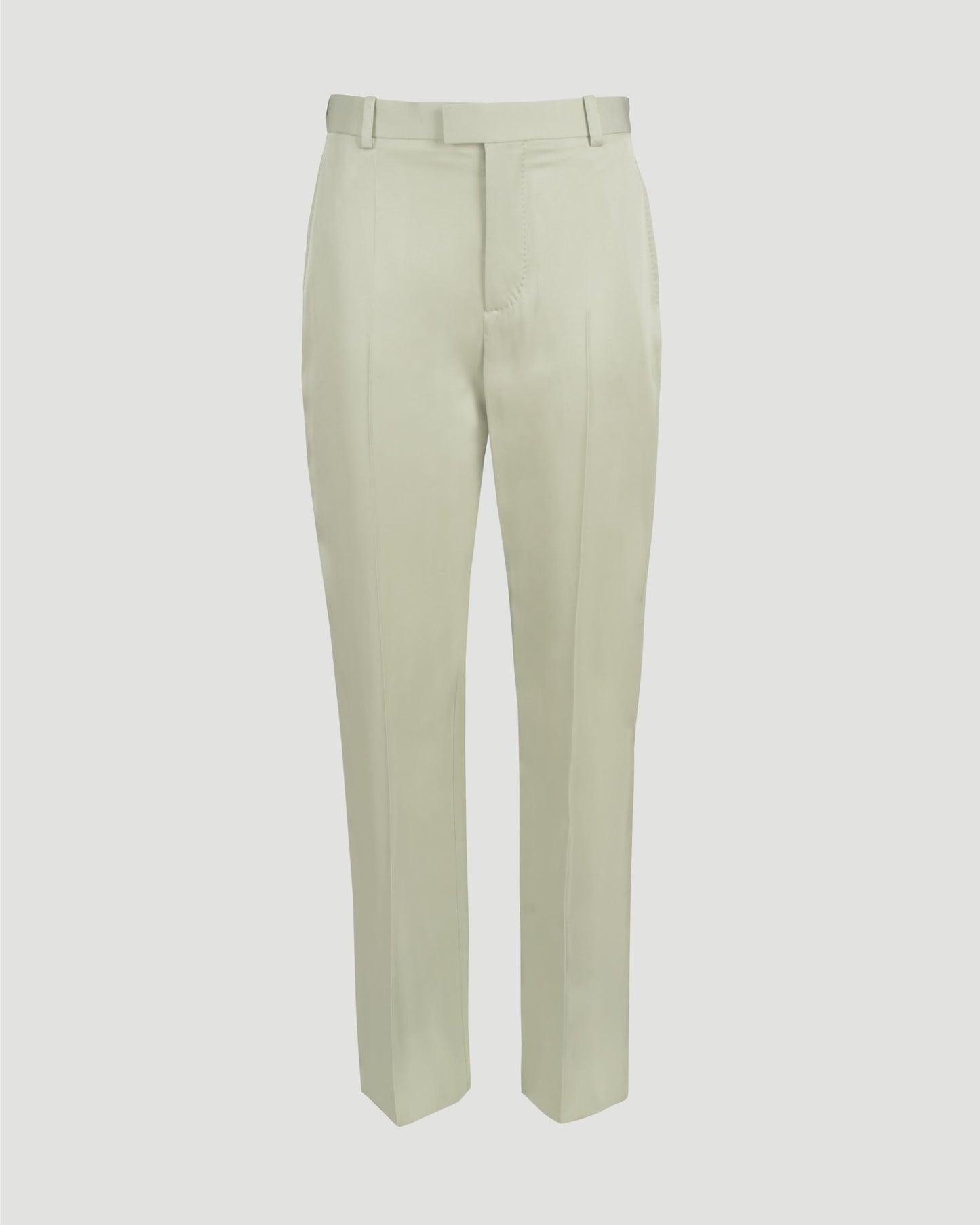 Viscose Twill Straight Trousers