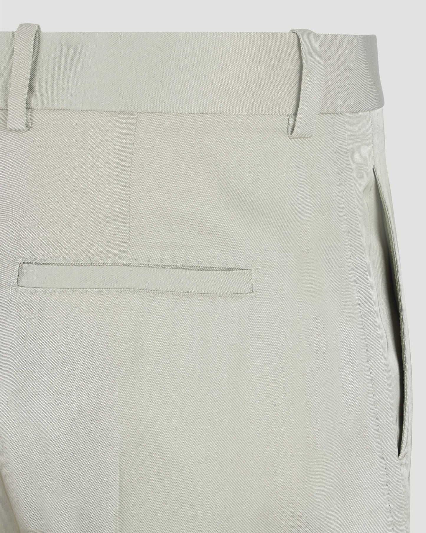 Viscose Twill Straight Trousers