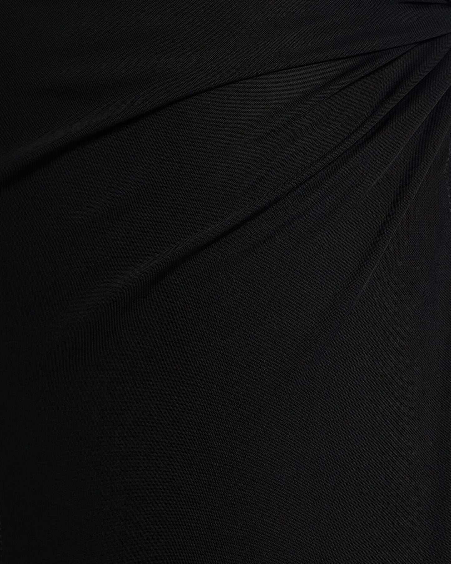 Viscose Jersey Long Dress With Knot Ring