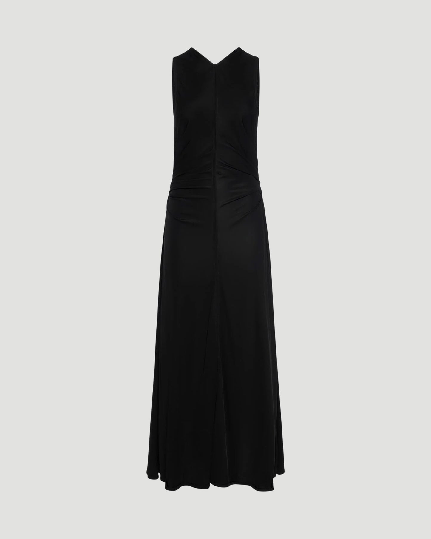 Viscose Jersey Long Dress With Knot Ring