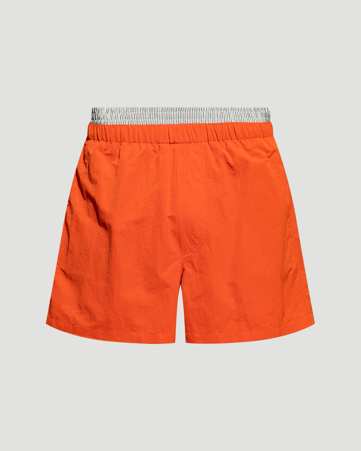 Bottega Veneta SWIM SHORTS IN RED — front view