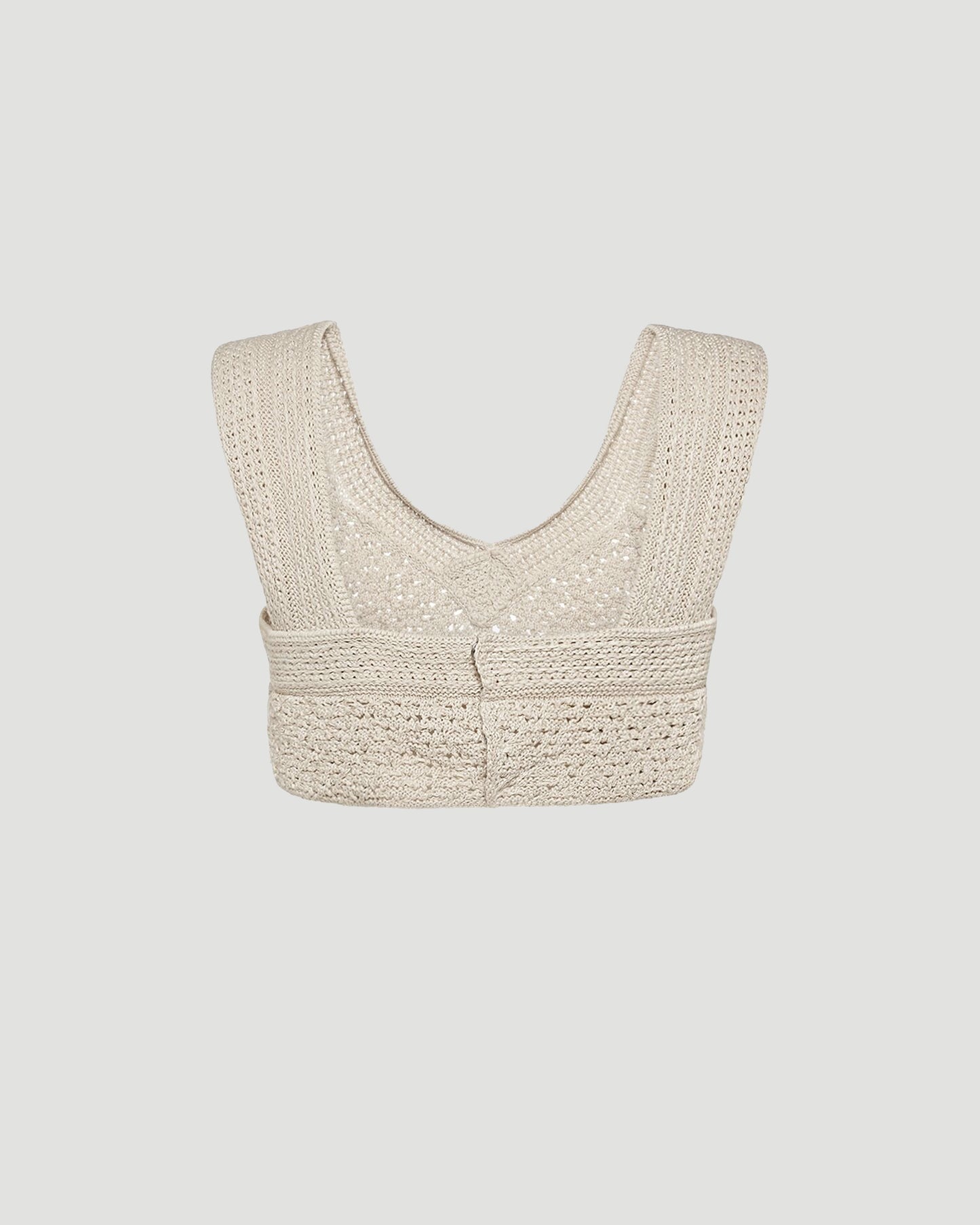 COTTON CROCHET BRA