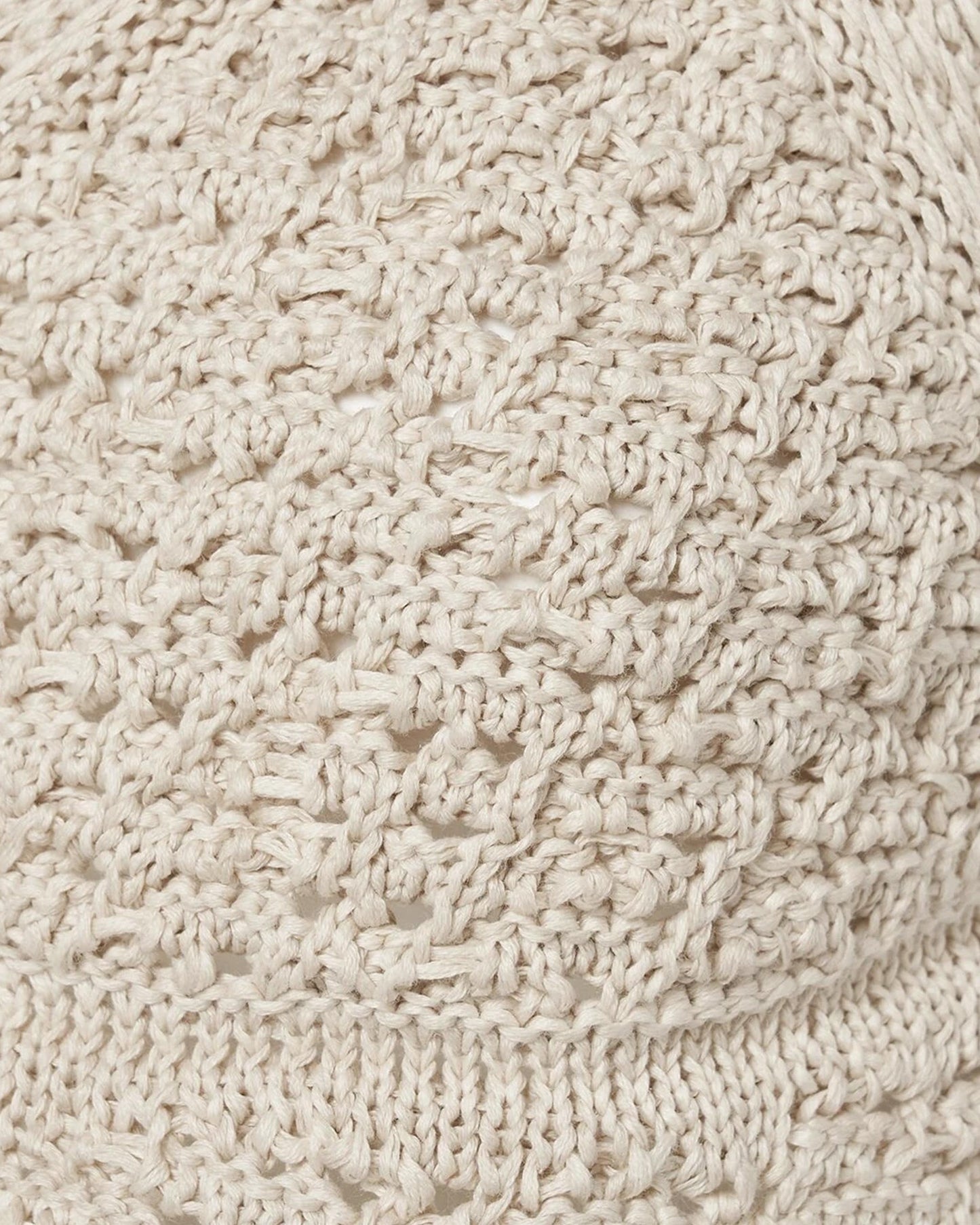 COTTON CROCHET BRA