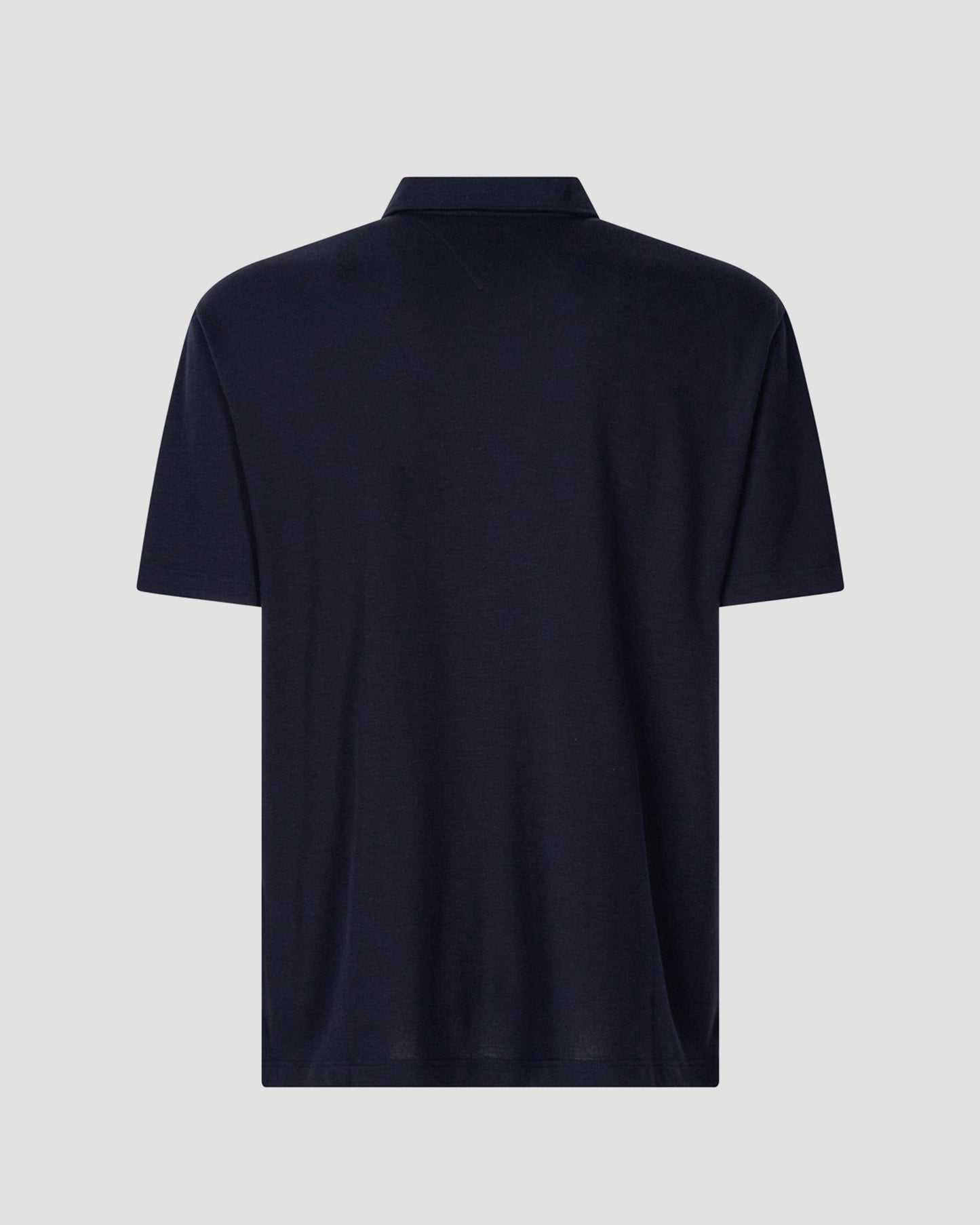 Light Cotton Piquet Polo in Dark Night