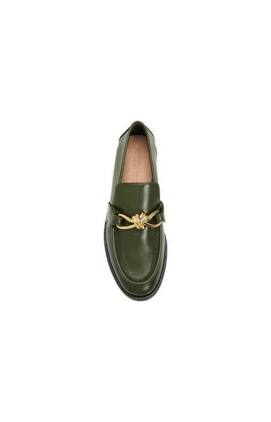 Astaire Loafer in Green Tweed
