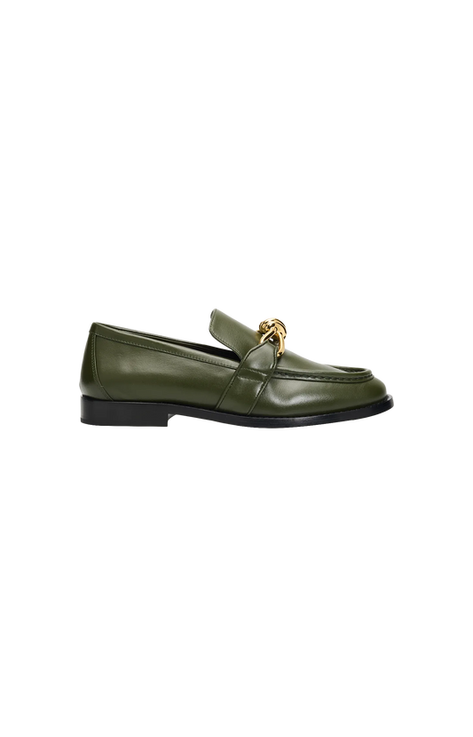 Astaire Loafer in Green Tweed