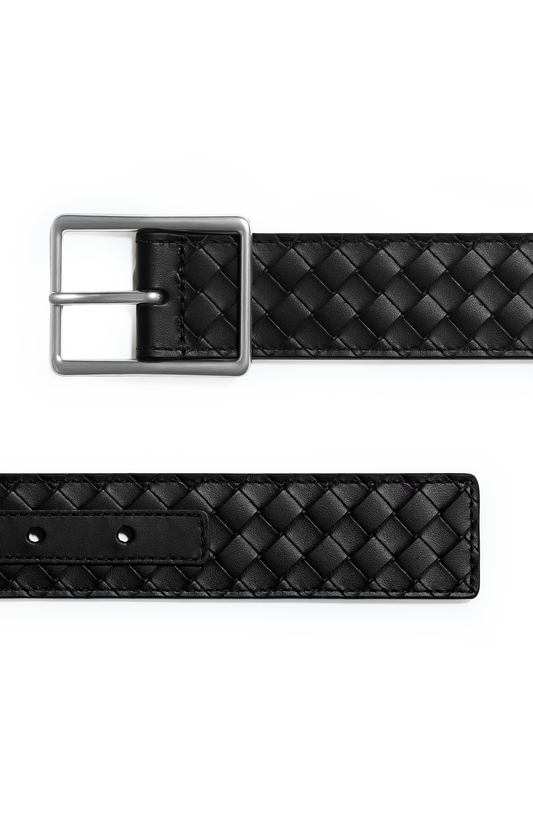 Intrecciato Piccolo Belt in Black