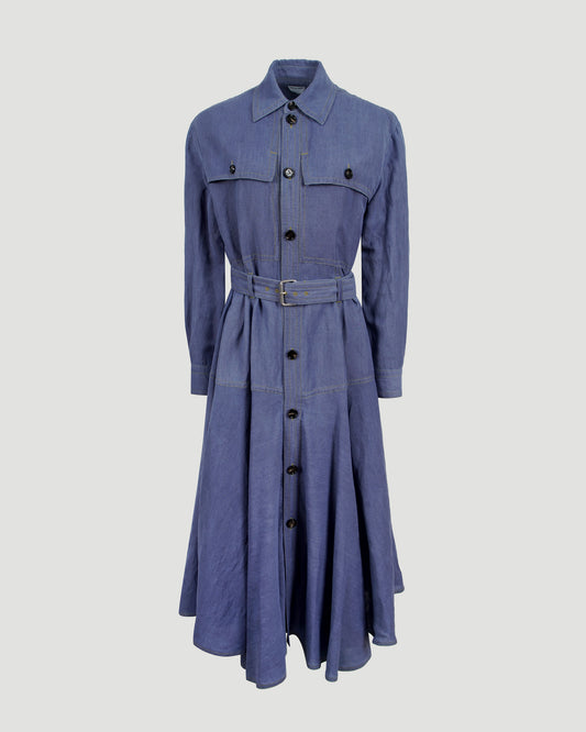 Belted Shirt Dress