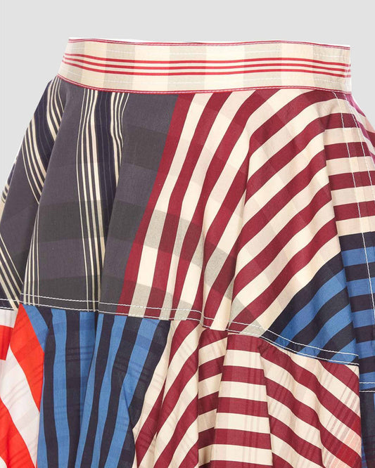 Multicolor Midi Skirt
