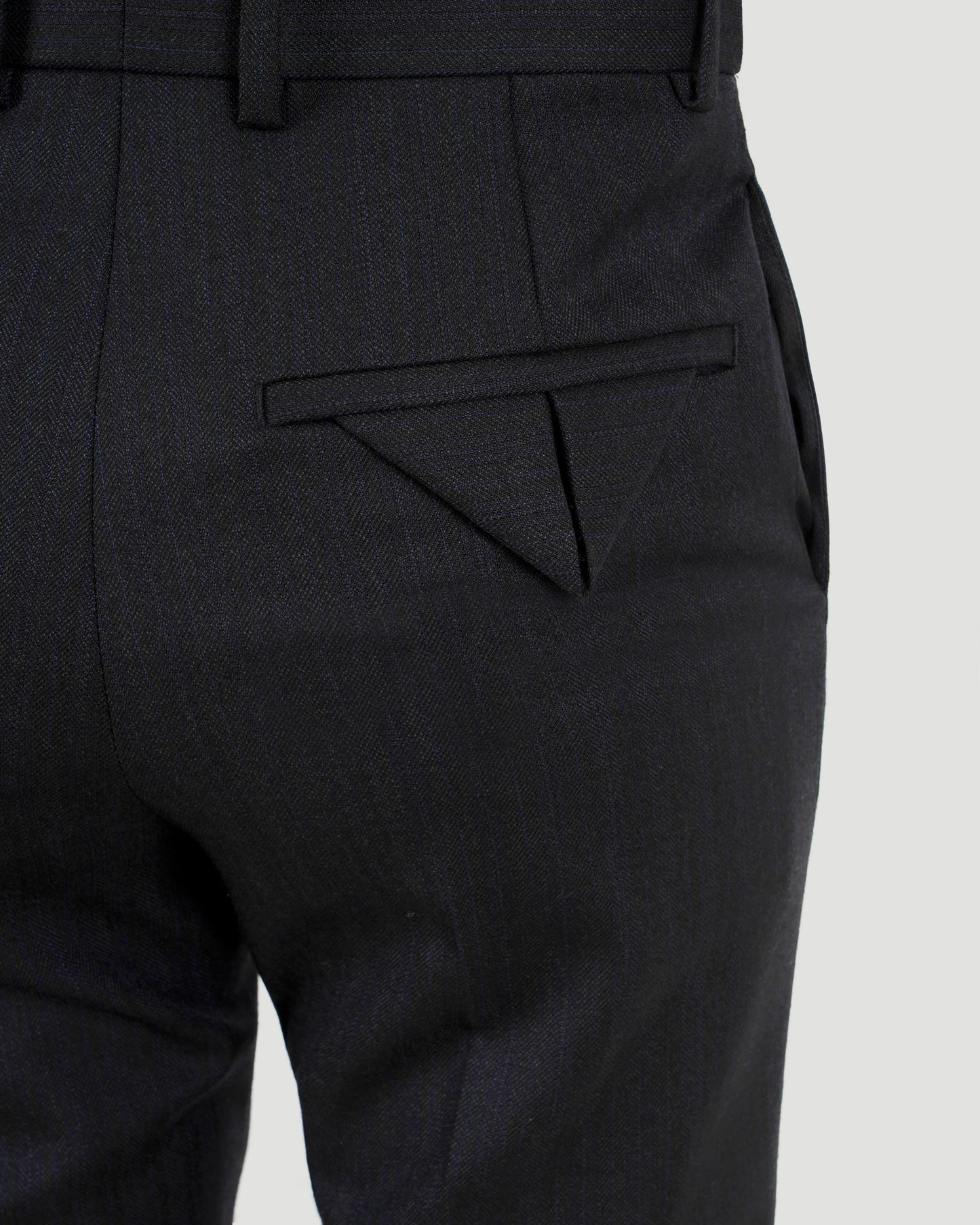 Subtle Stripe Wool Trousers