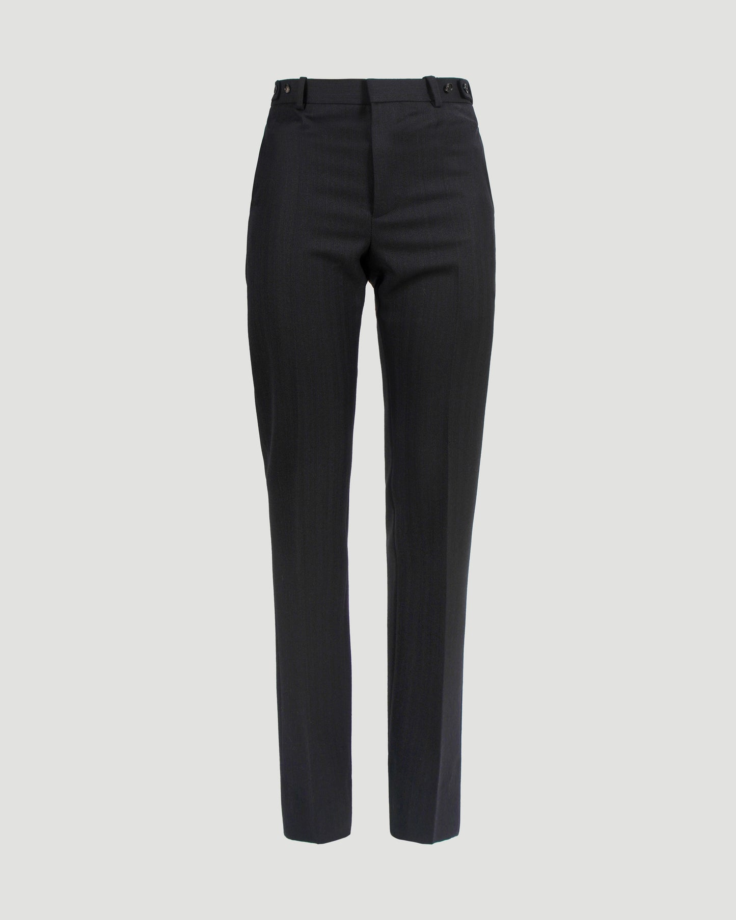 Subtle Stripe Wool Trousers