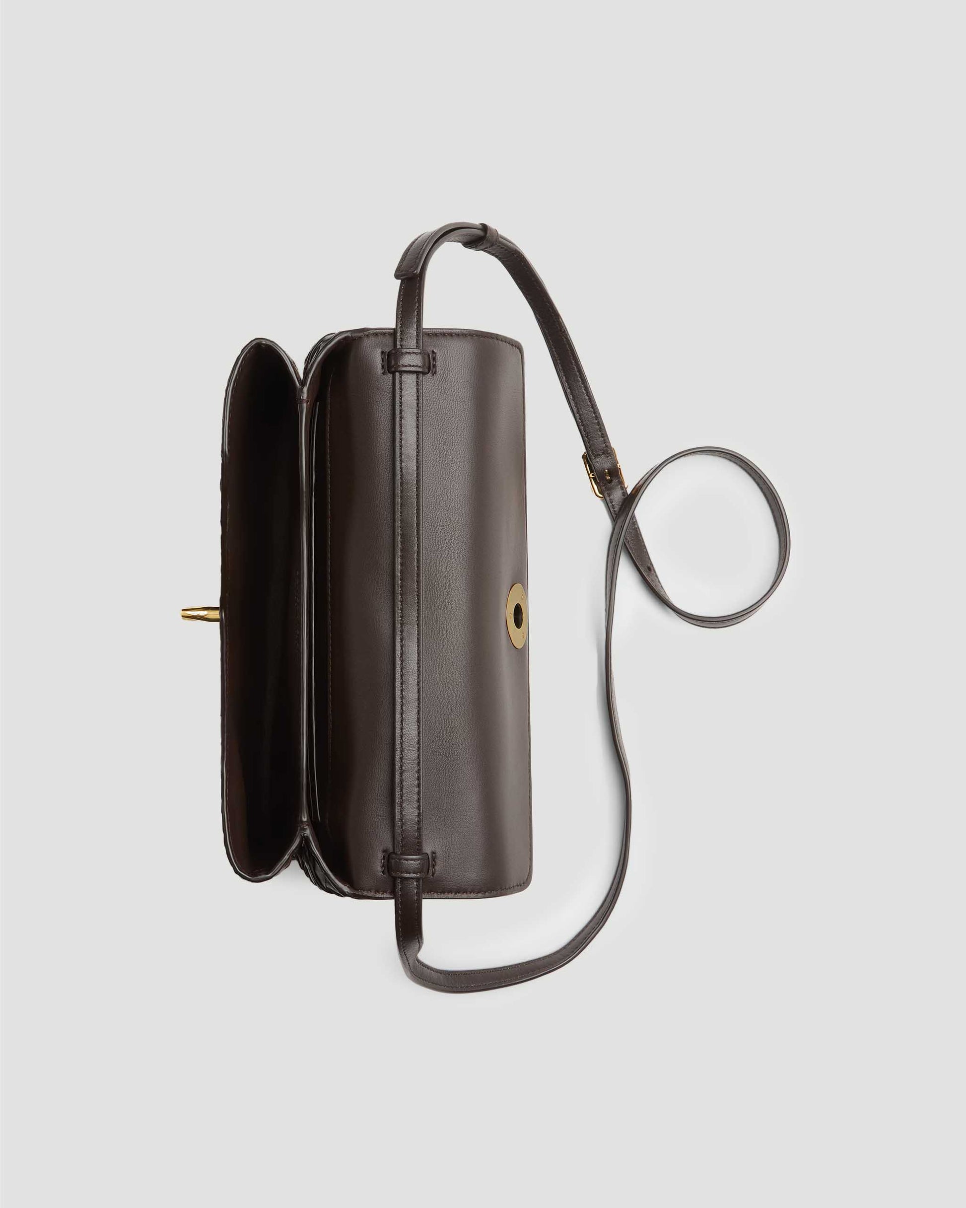 Bottega Veneta Knot Lock Bag in Fondant in Brown — product photo 5
