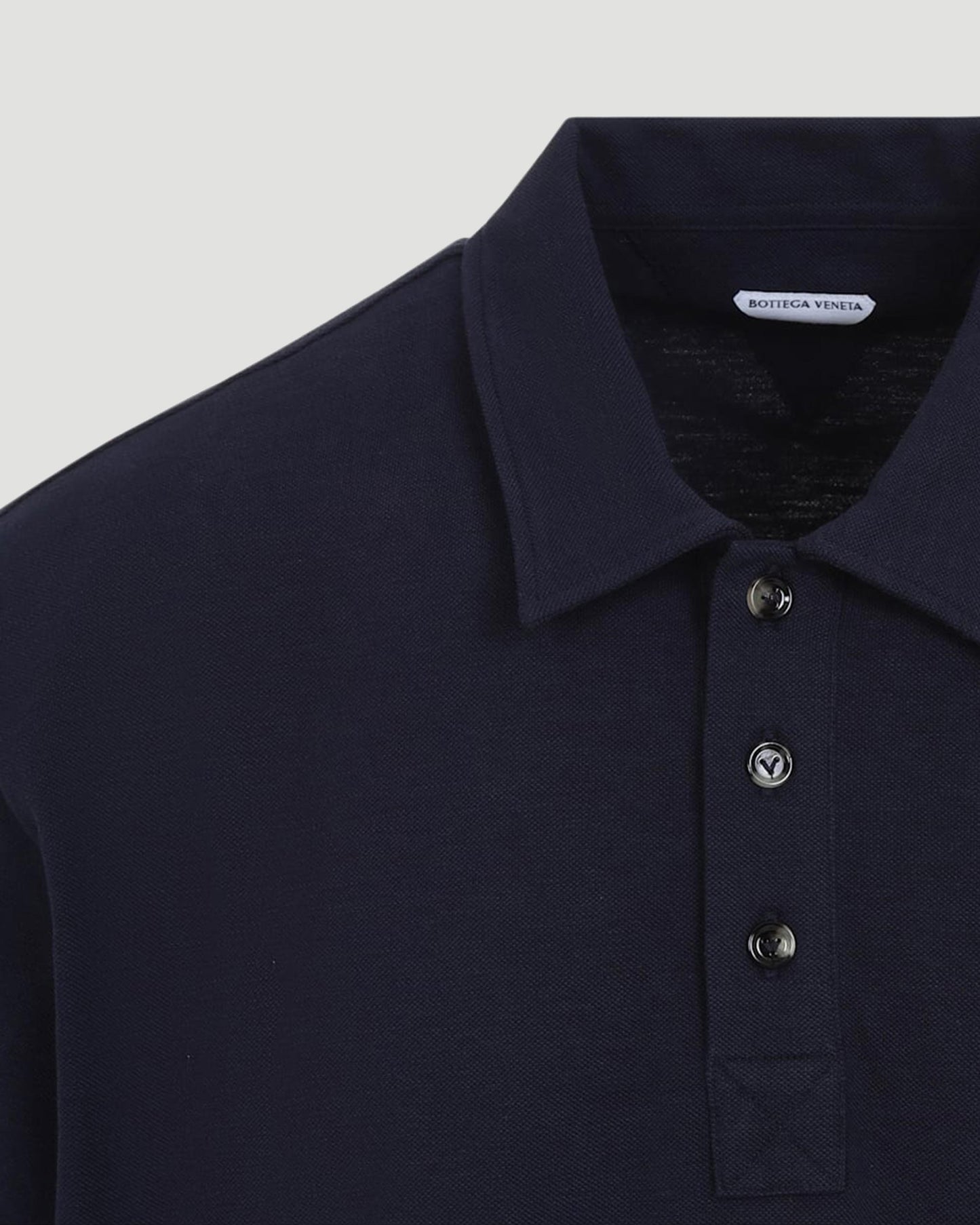 Cotton Polo Shirt in Navy