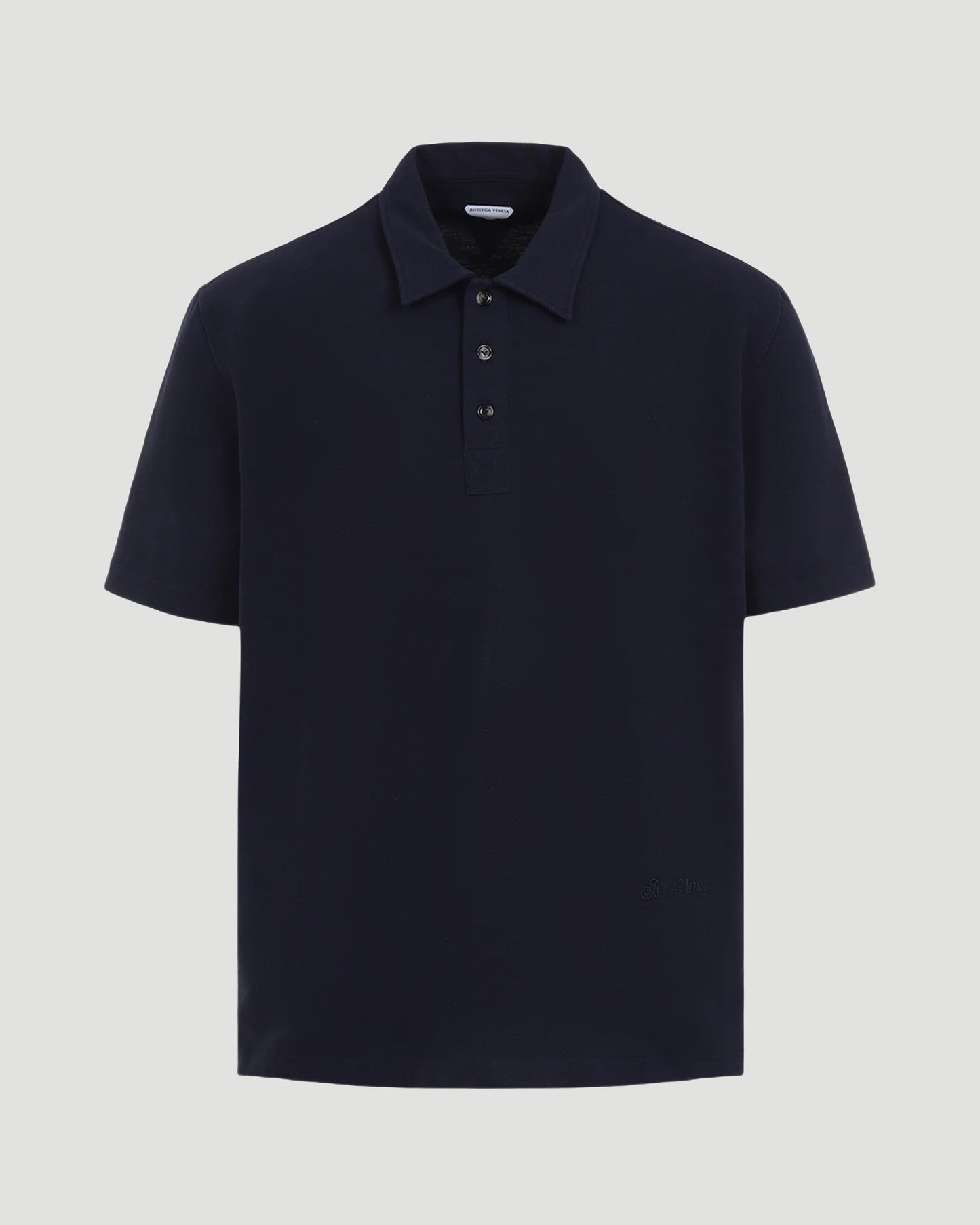 Cotton Polo Shirt in Navy