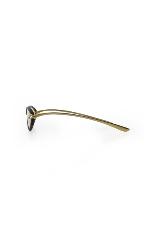 Knot Cat Eye Sunglasses in Havana/Transparent