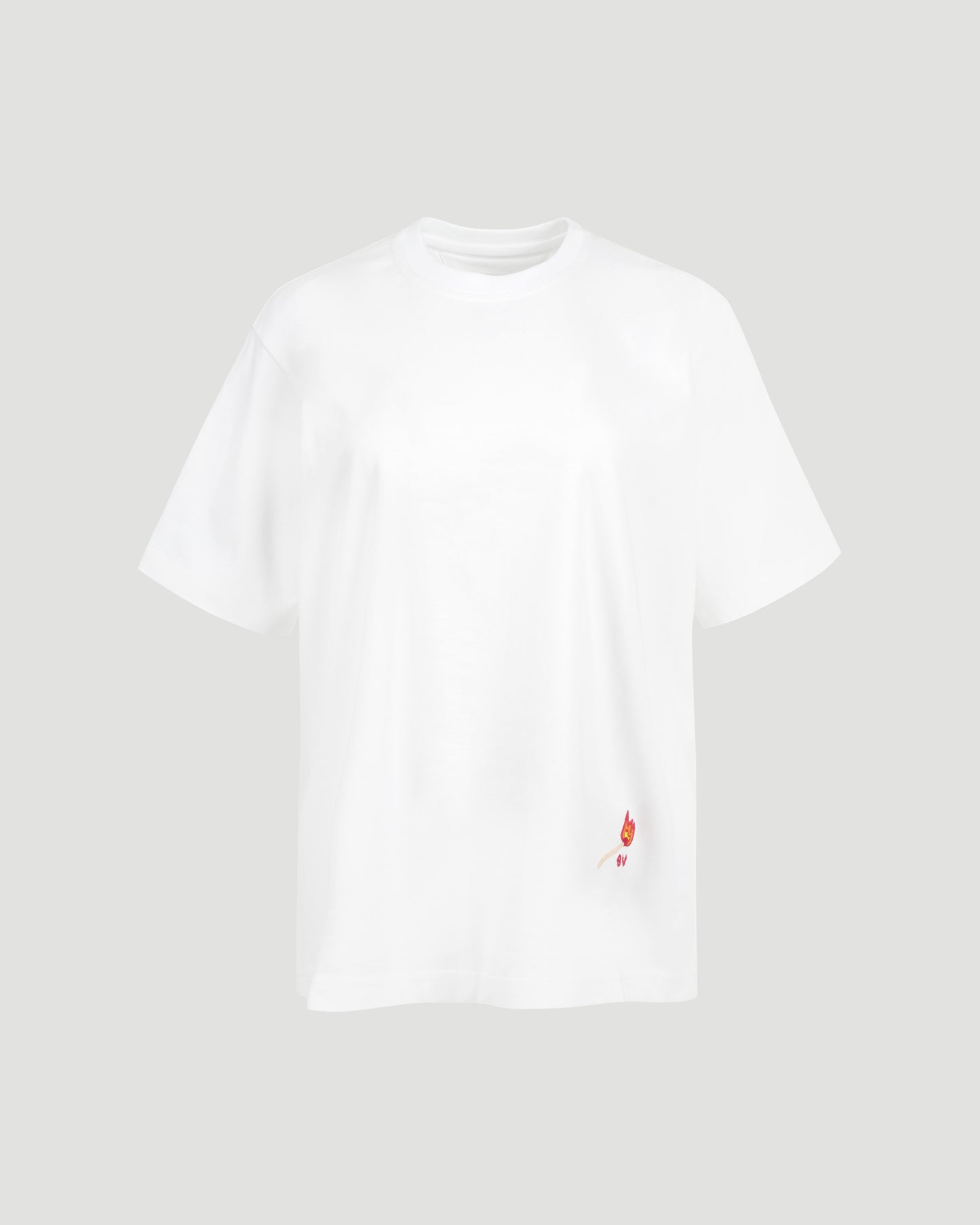 Cotton Jersey T-Shirt in White