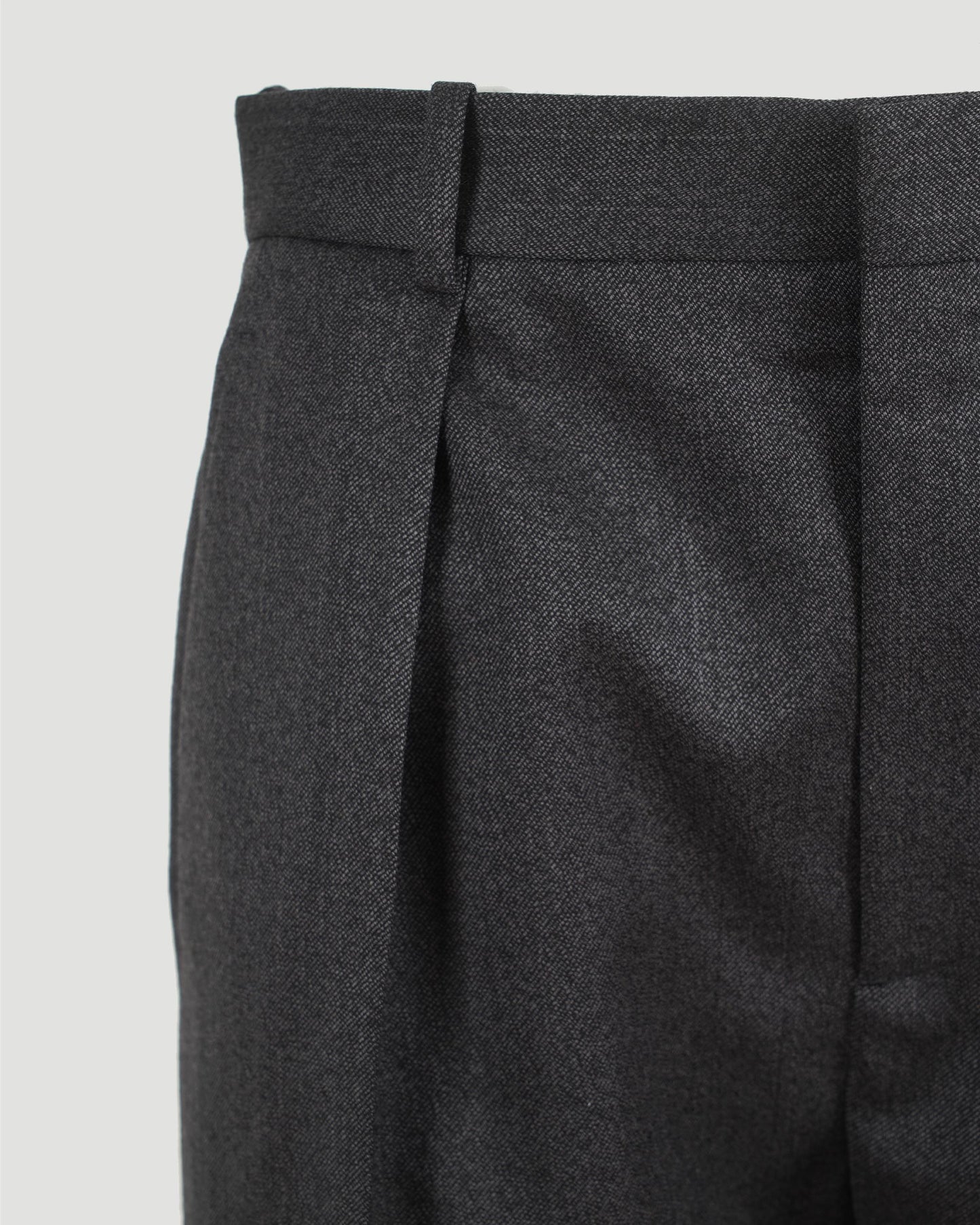 Tapered Leg Trousers in Charcoal