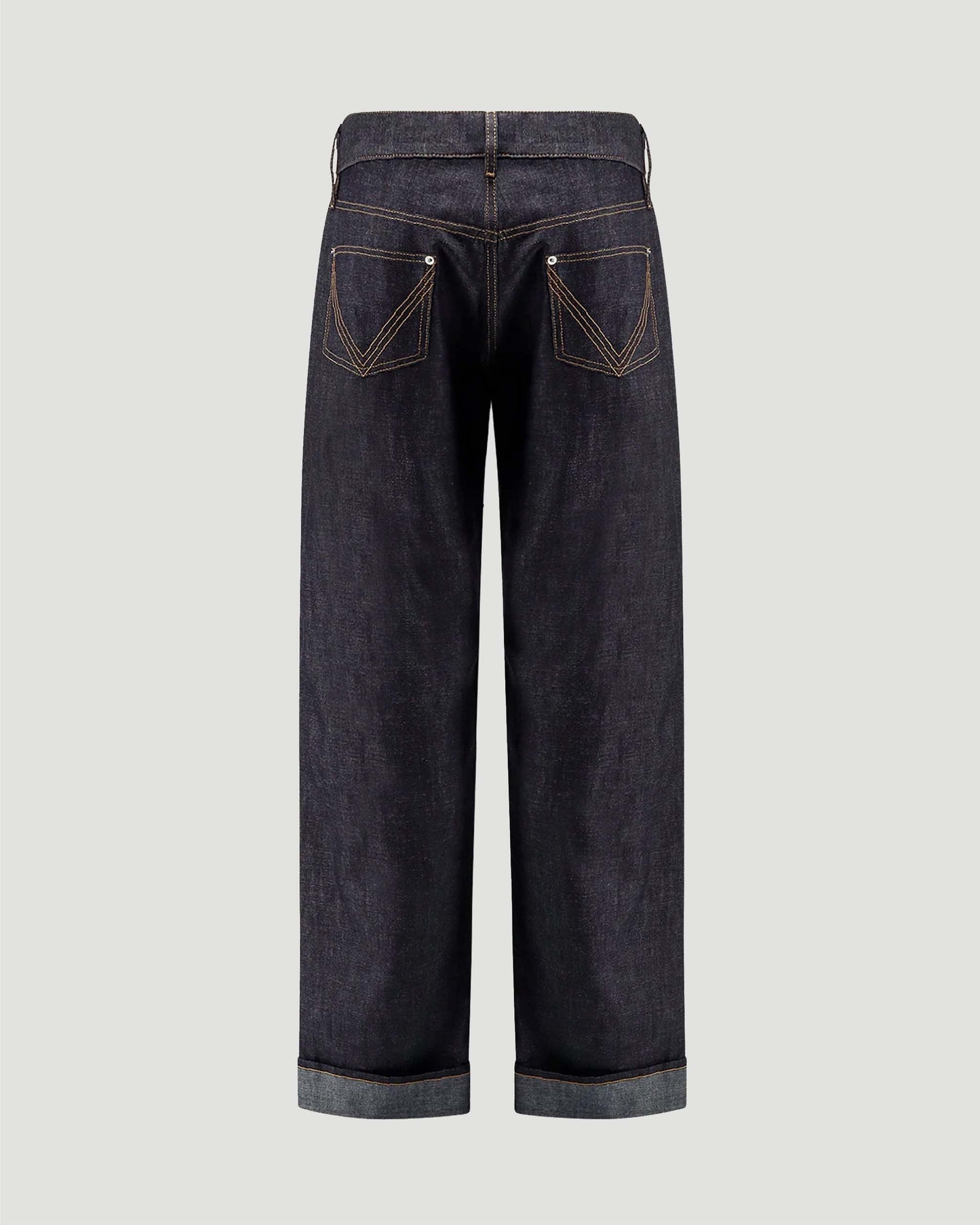 Rinsed Indigo Wide Leg Jeans