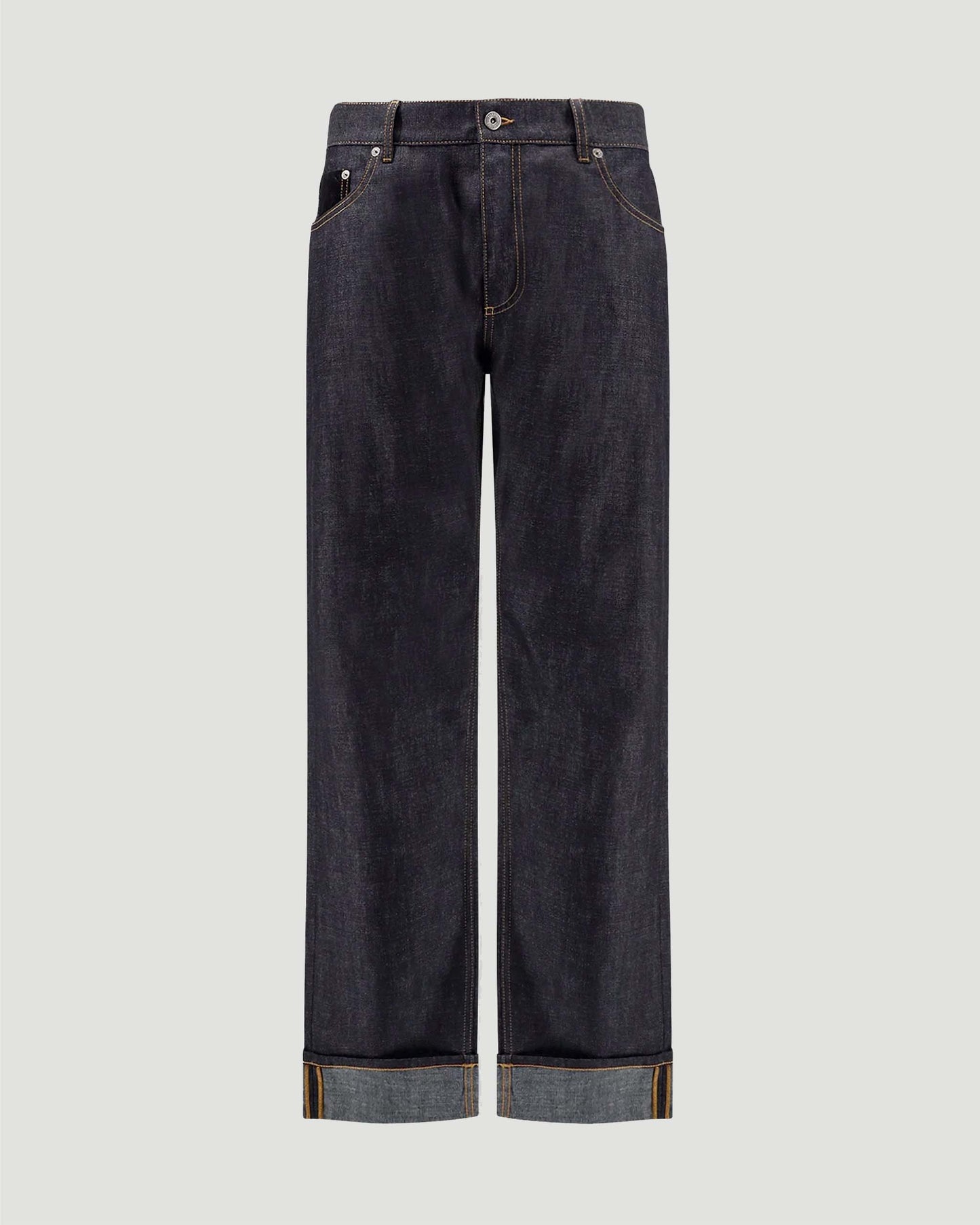 Rinsed Indigo Wide Leg Jeans