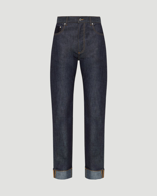 Straight-Fit Jeans in Dark Indigo
