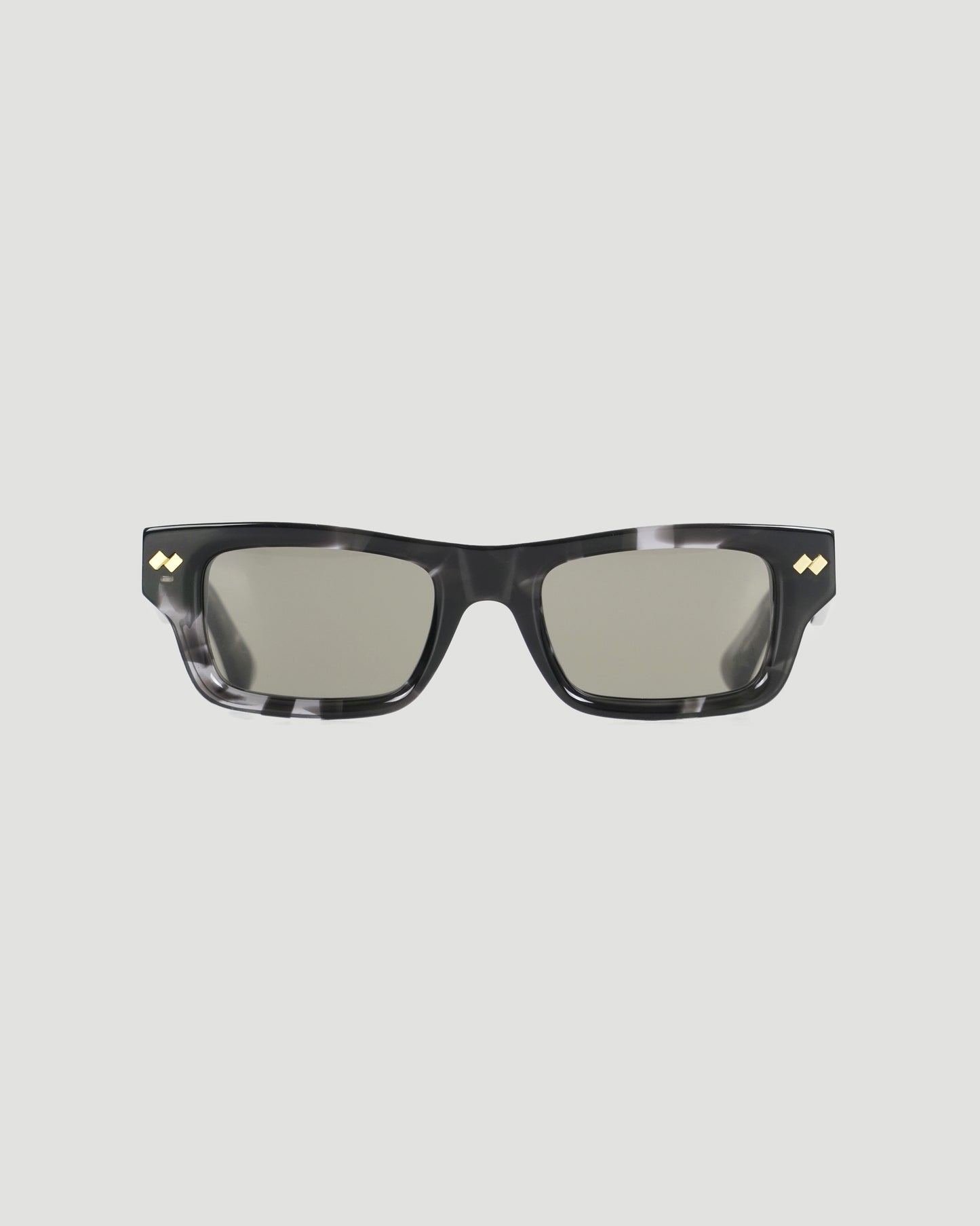 Dizzy Square Sunglasses in Havana Gold