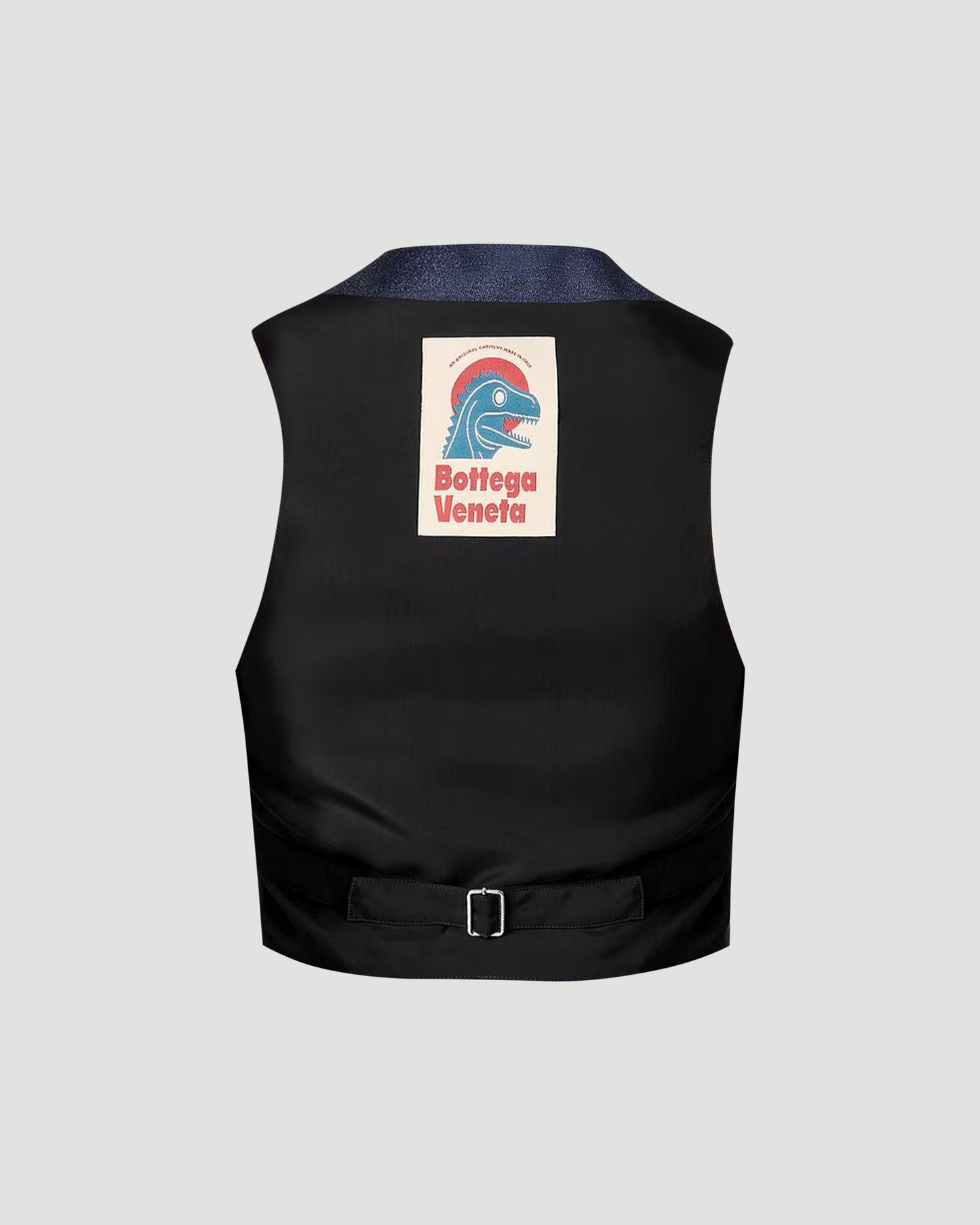 Bottega Veneta Melange Wool Gilet in Navy — product photo 2
