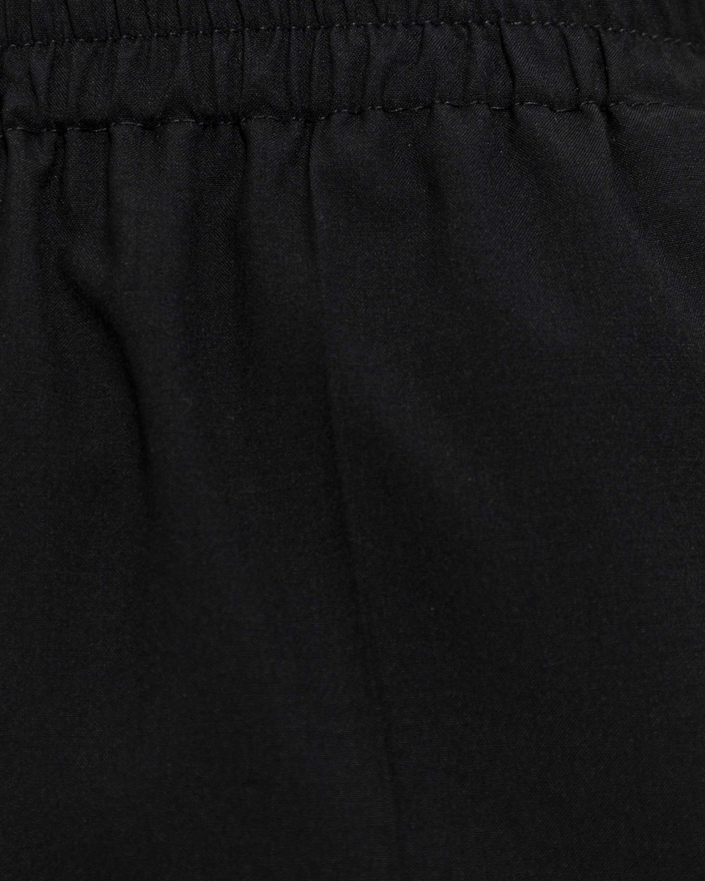 Pleated Wool Trousers in Black