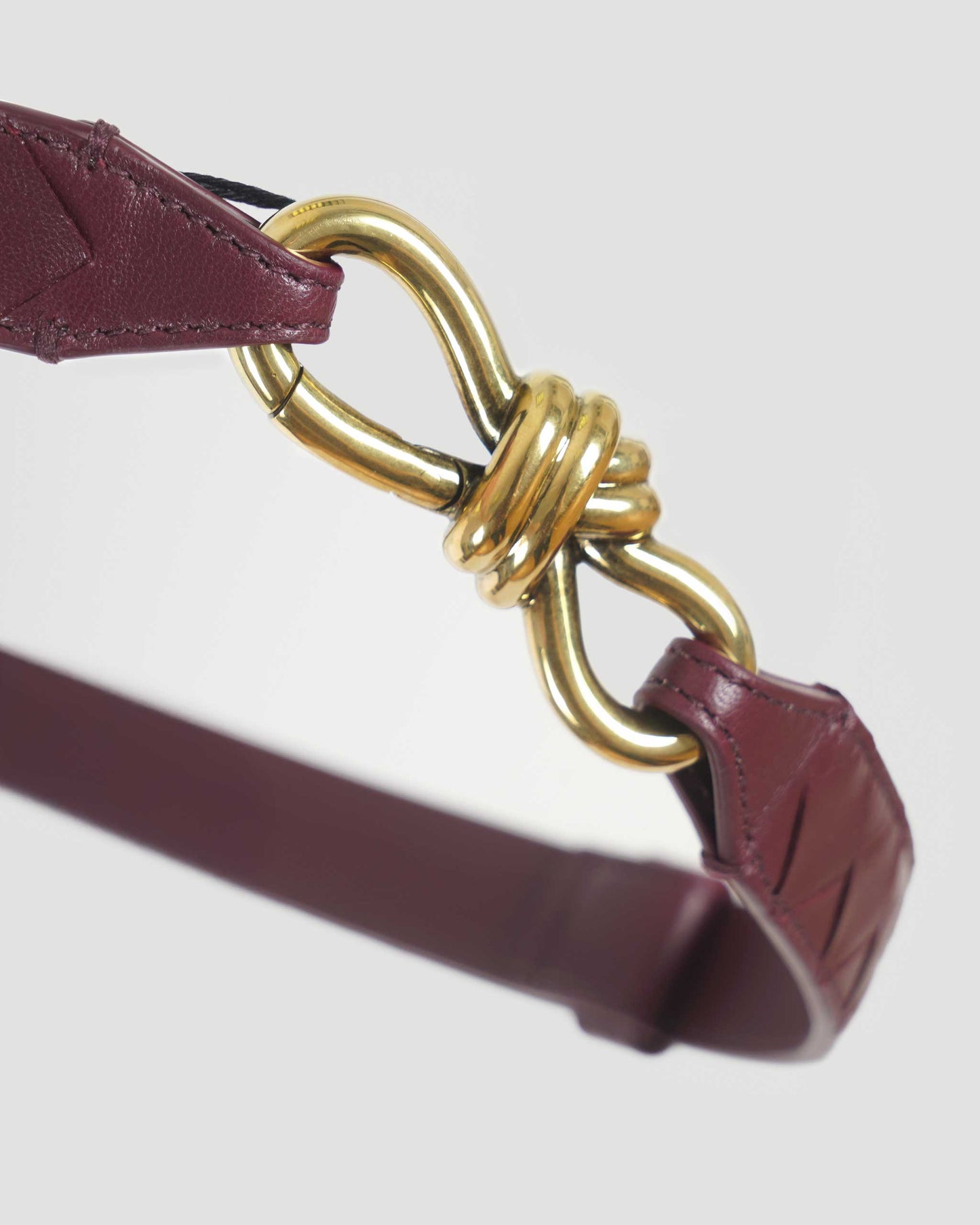 Burgundy Leather Belt